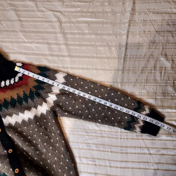 Men's THE ALPACA CONNECTION Multicolor Patterned Sweater - Picture 8 of 8